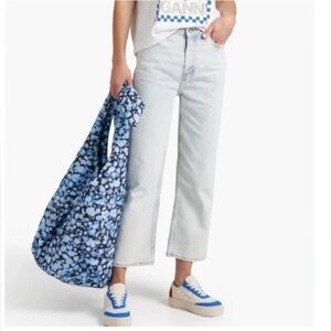 NWT Ganni Denim in color bleach